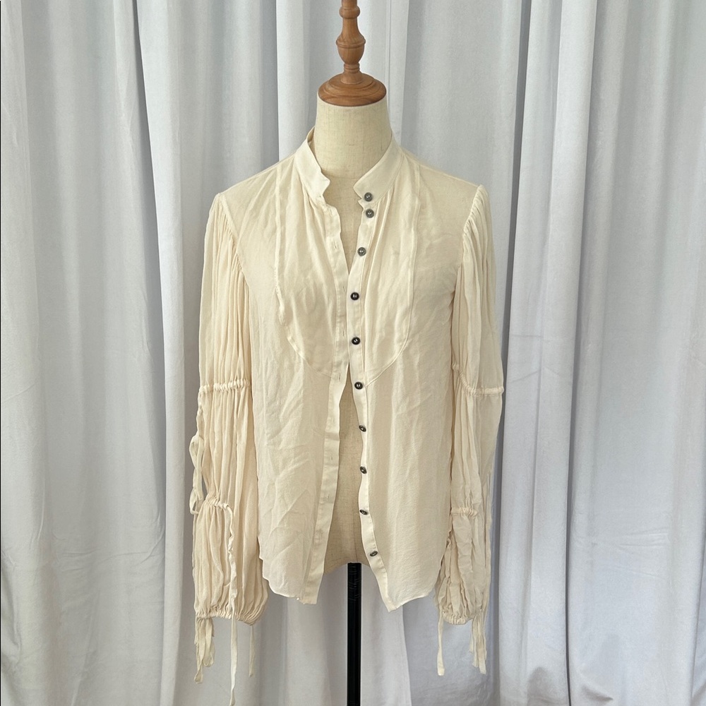 ALLSAINTS Silk Button-Down Women's Shirt